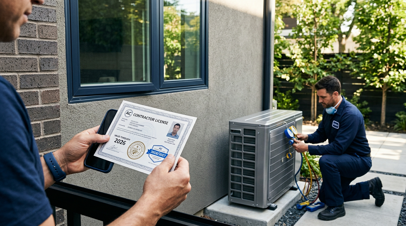 Verify HVAC Contractor License: Avoid 2026 AC Disasters